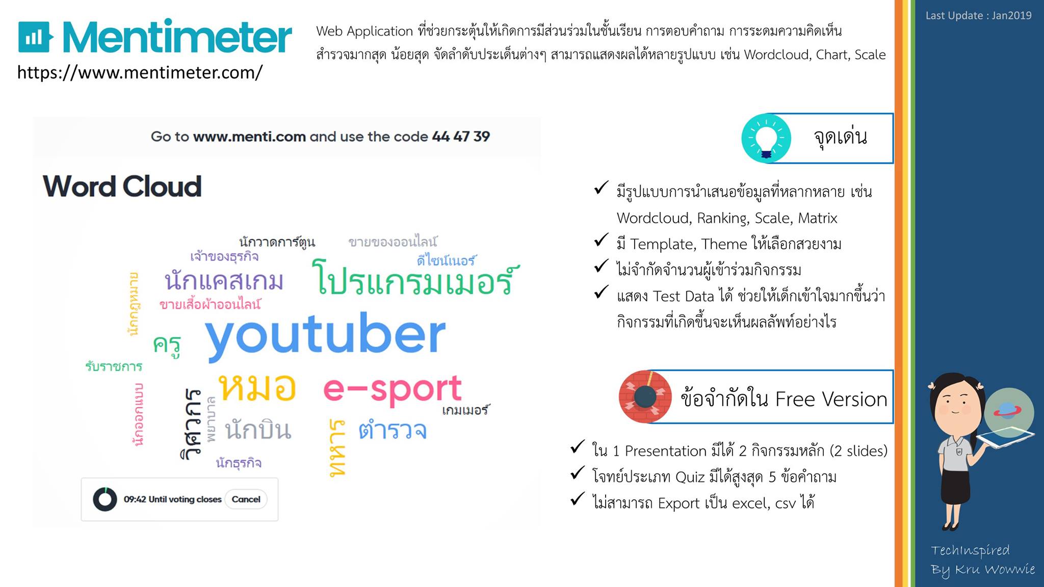 แนะนำ Mentimeter ตัวช่วยกระตุ้นให้เกิดการมีส่วนร่วมในชั้นเรียน