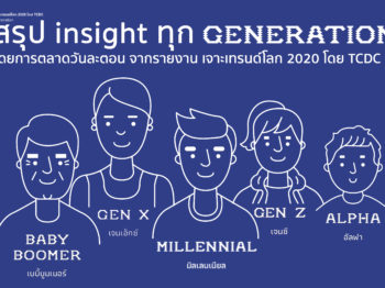 สรุป Insight ทุก Generation จากรายงานเจาะเทรนด์โลก 2020 โดย TCDC